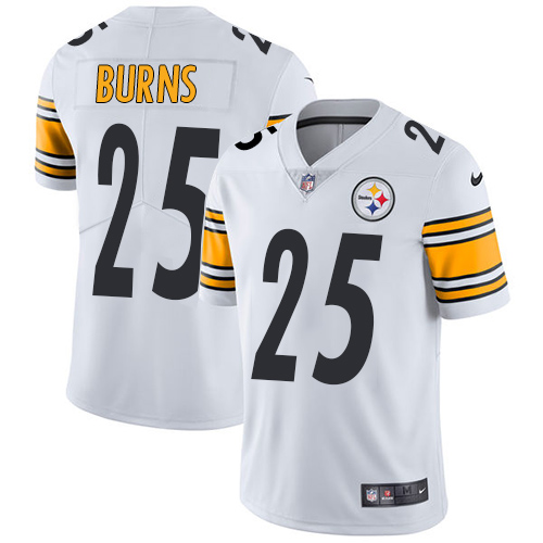 2019 Men Pittsburgh Steelers #25 Burns white Nike Vapor Untouchable Limited NFL Jersey->women nfl jersey->Women Jersey